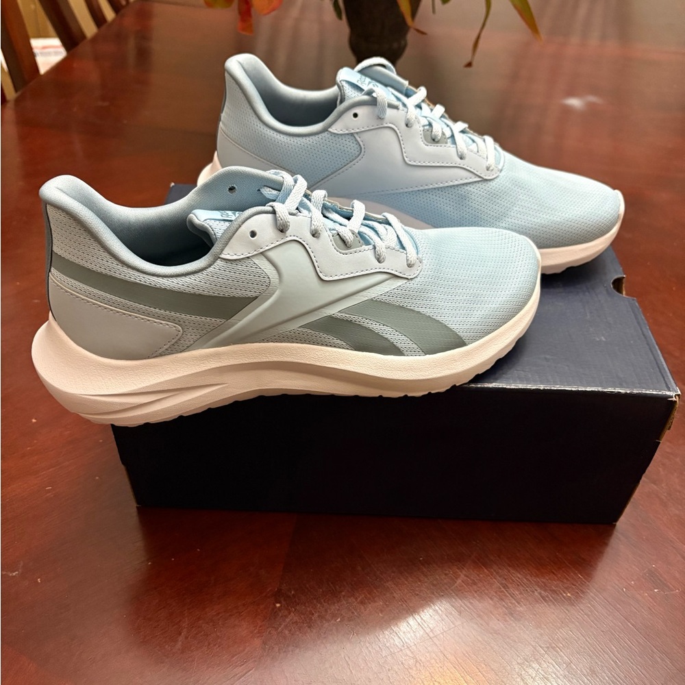 Reebok Sky Blue and White Sneakers